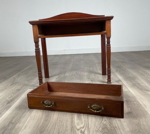 ANTIQUE 20TH CENTURY SIDE TABLE HALL TABLE IN MAHOGANY - ADDITIONAL PHOTO 9