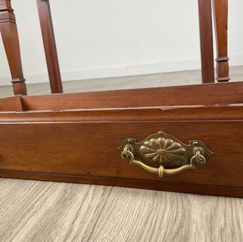 ANTIQUE 20TH CENTURY SIDE TABLE HALL TABLE IN MAHOGANY - ADDITIONAL PHOTO 10