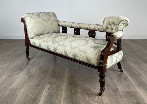 ANTIQUE 20TH CENTURY SETTEE IN MAHOGANY - ADDITIONAL PHOTO 1