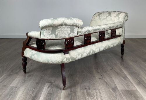 ANTIQUE 20TH CENTURY SETTEE IN MAHOGANY - ADDITIONAL PHOTO 3