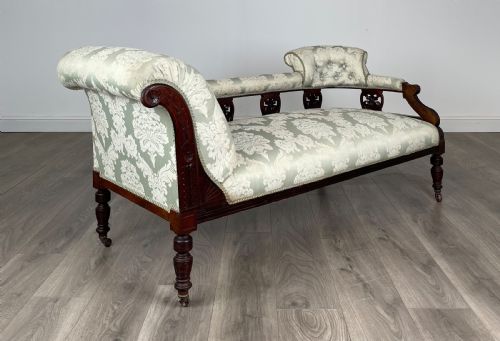 ANTIQUE 20TH CENTURY SETTEE IN MAHOGANY - ADDITIONAL PHOTO 7