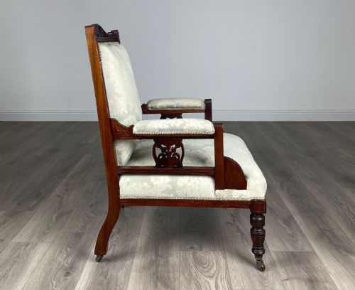 ANTIQUE 20TH CENTURY ARMCHAIR IN MAHOGANY - ADDITIONAL PHOTO 5