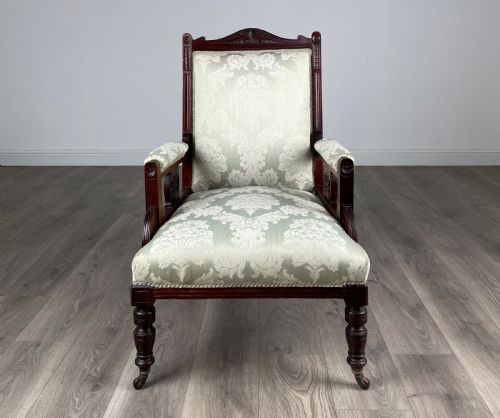 ANTIQUE 20TH CENTURY ARMCHAIR IN MAHOGANY - ADDITIONAL PHOTO 7