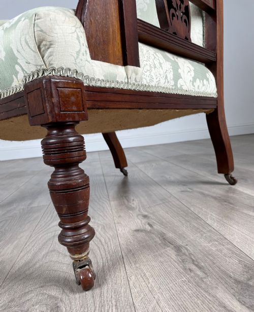 ANTIQUE 20TH CENTURY ARMCHAIR IN MAHOGANY - ADDITIONAL PHOTO 10