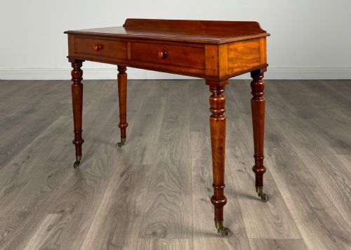 ANTIQUE 19TH CENTURY WRITING TABLE SIDE TABLE IN MAHOGANY - ADDITIONAL PHOTO 1