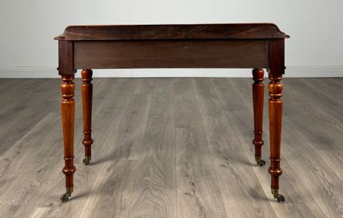 ANTIQUE 19TH CENTURY WRITING TABLE SIDE TABLE IN MAHOGANY - ADDITIONAL PHOTO 4