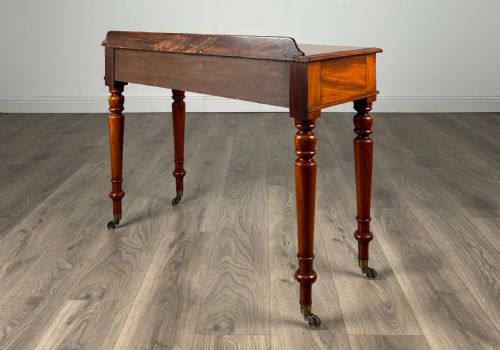 ANTIQUE 19TH CENTURY WRITING TABLE SIDE TABLE IN MAHOGANY - ADDITIONAL PHOTO 5