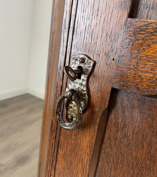 ANTIQUE 20TH CENTURY WARDROBE IN OAK - ADDITIONAL PHOTO 5