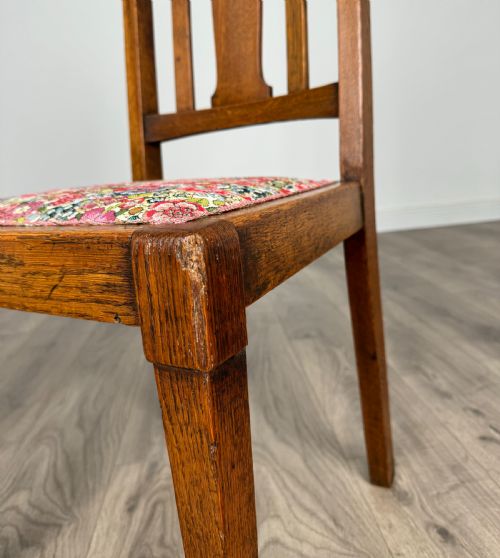 ANTIQUE 20TH CENTURY SET OF 6 ART NOUVEAU STYLE DINING CHAIRS - ADDITIONAL PHOTO 4