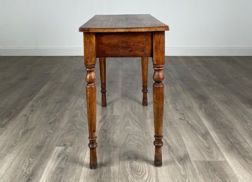 ANTIQUE LATE 19TH CENTURY SIDE TABLE CONSOLE TABLE IN OAK - ADDITIONAL PHOTO 3