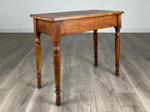 ANTIQUE LATE 19TH CENTURY SIDE TABLE CONSOLE TABLE IN OAK - ADDITIONAL PHOTO 4
