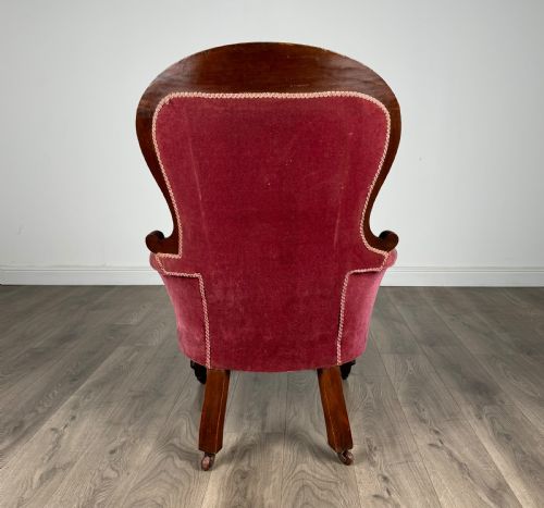 ANTIQUE 19TH CENTURY PAIR OF ARMCHAIRS IN MAHOGANY - ADDITIONAL PHOTO 4