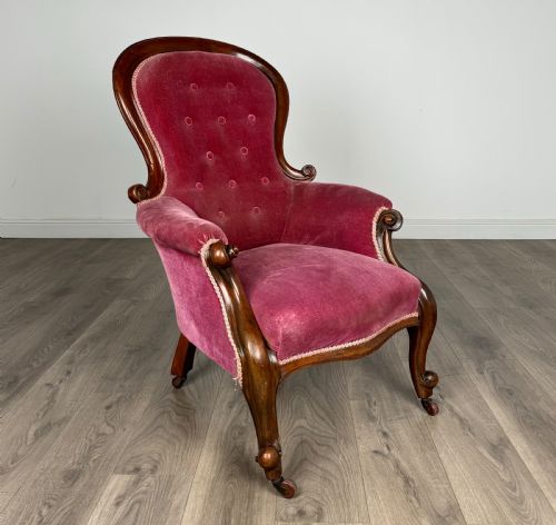 ANTIQUE 19TH CENTURY PAIR OF ARMCHAIRS IN MAHOGANY - ADDITIONAL PHOTO 7