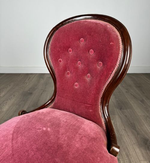 ANTIQUE 19TH CENTURY PAIR OF ARMCHAIRS IN MAHOGANY - ADDITIONAL PHOTO 13