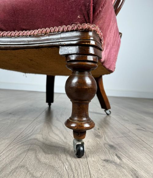 ANTIQUE 19TH CENTURY PAIR OF ARMCHAIRS IN MAHOGANY - ADDITIONAL PHOTO 14