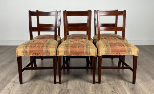 antique 18th century set of 6 mahogany dining chairs - CATEGORY: ANTIQUE CHAIRS - DATED 18TH CENTURY