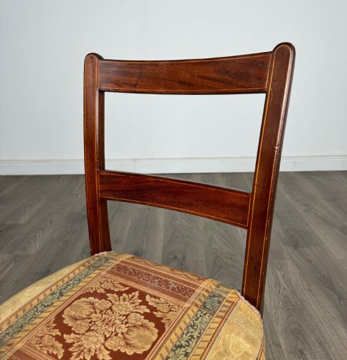 ANTIQUE 18TH CENTURY SET OF 6 MAHOGANY DINING CHAIRS - ADDITIONAL PHOTO 2