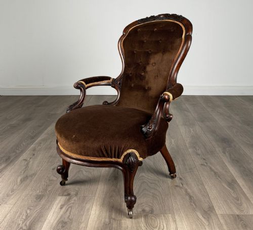 antique early 19th century armchair in mahogany - CATEGORY: ANTIQUE CHAIRS - DATED 19TH CENTURY
