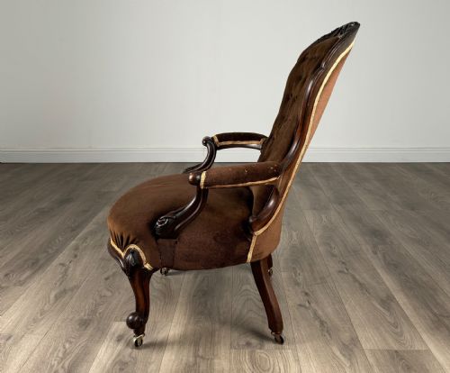 ANTIQUE EARLY 19TH CENTURY ARMCHAIR IN MAHOGANY - ADDITIONAL PHOTO 1