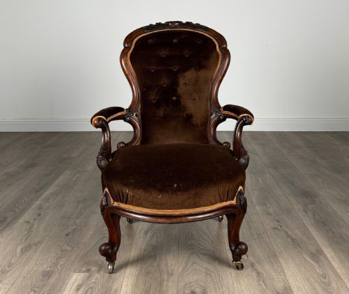 ANTIQUE EARLY 19TH CENTURY ARMCHAIR IN MAHOGANY - ADDITIONAL PHOTO 7