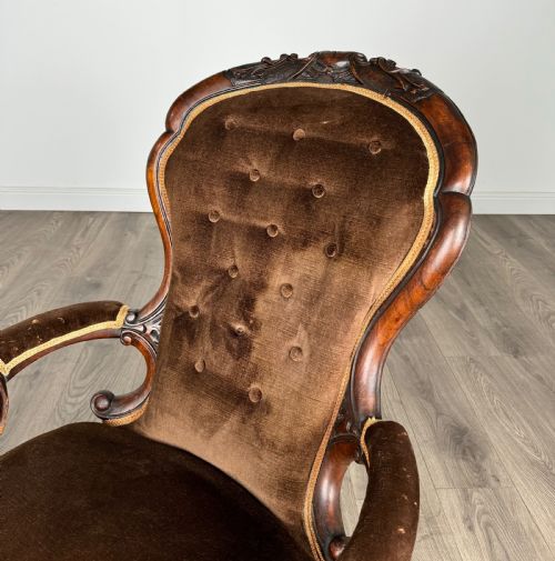 ANTIQUE EARLY 19TH CENTURY ARMCHAIR IN MAHOGANY - ADDITIONAL PHOTO 8