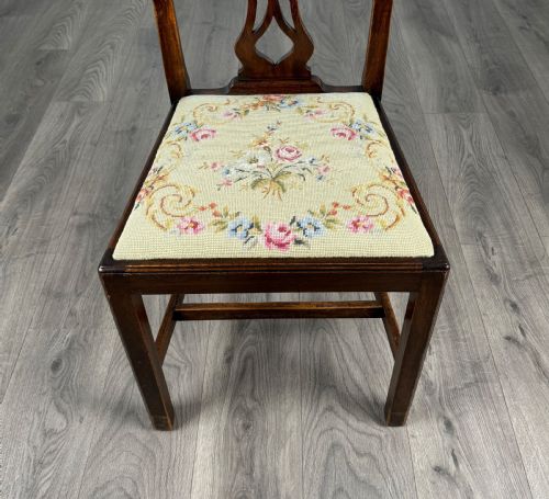 ANTIQUE 18TH CENTURY SET OF 6 MAHOGANY DINING CHAIRS - ADDITIONAL PHOTO 5