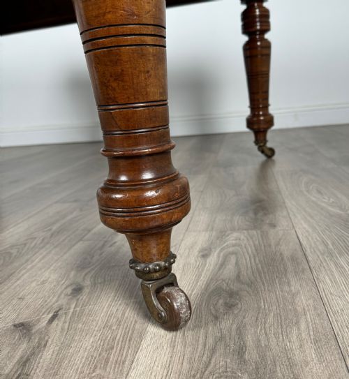 ANTIQUE LATE 19TH CENTURY LARGE MAHOGANY EXTENDING DINING TABLE - ADDITIONAL PHOTO 8