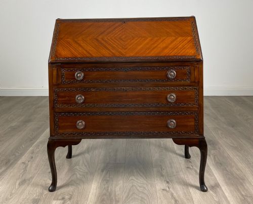 Antique 20th Century Chippendale Style Bureau in Mahogany