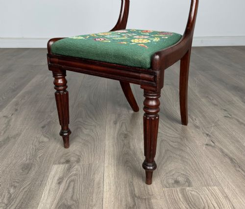 ANTIQUE 18TH CENTURY SET OF 6 MAHOGANY DINING CHAIRS - ADDITIONAL PHOTO 3