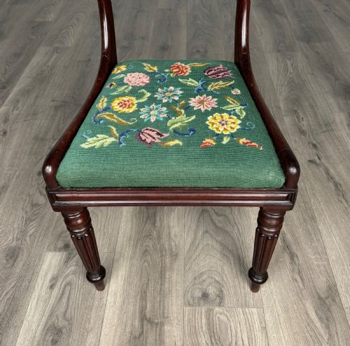 ANTIQUE 18TH CENTURY SET OF 6 MAHOGANY DINING CHAIRS - ADDITIONAL PHOTO 6