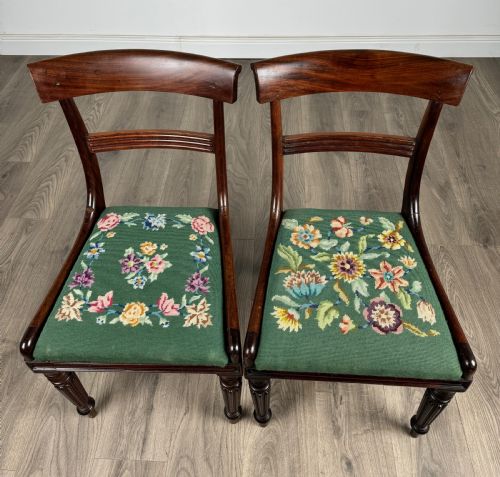 ANTIQUE 18TH CENTURY SET OF 6 MAHOGANY DINING CHAIRS - ADDITIONAL PHOTO 7