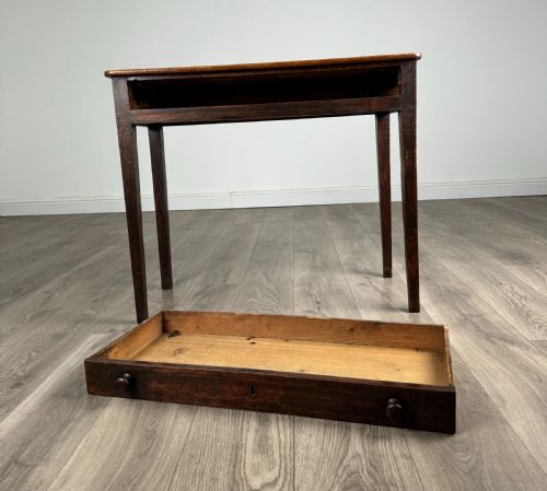 ANTIQUE 18TH CENTURY SIDE TABLE WRITING TABLE IN MAHOGANY - ADDITIONAL PHOTO 9