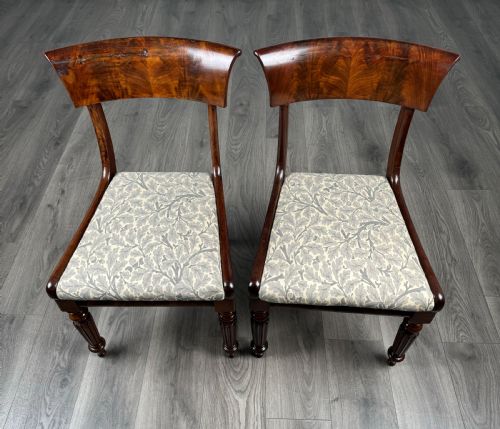 ANTIQUE 18TH CENTURY SET OF 6 MAHOGANY DINING CHAIRS - ADDITIONAL PHOTO 9