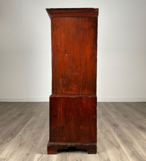 ANTIQUE EARLY 19TH CENTURY CHEST ON CHEST IN MAHOGANY - ADDITIONAL PHOTO 2