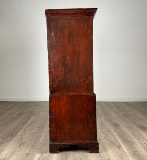 ANTIQUE EARLY 19TH CENTURY CHEST ON CHEST IN MAHOGANY - ADDITIONAL PHOTO 6