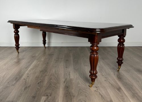 antique 20th century victorian style dining table in mahogany - CATEGORY: ANTIQUE TABLES - DATED 1930