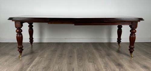 ANTIQUE 20TH CENTURY VICTORIAN STYLE DINING TABLE IN MAHOGANY - ADDITIONAL PHOTO 2