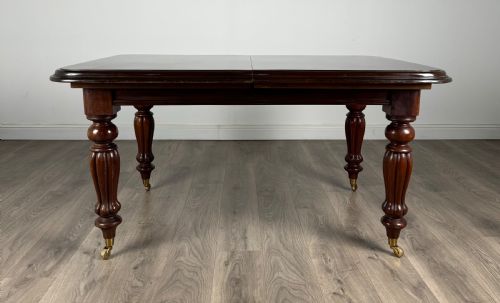 ANTIQUE 20TH CENTURY VICTORIAN STYLE DINING TABLE IN MAHOGANY - ADDITIONAL PHOTO 4