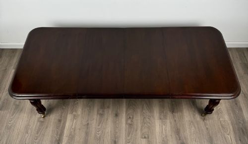 ANTIQUE 20TH CENTURY VICTORIAN STYLE DINING TABLE IN MAHOGANY - ADDITIONAL PHOTO 5