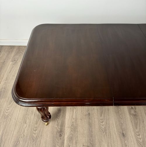 ANTIQUE 20TH CENTURY VICTORIAN STYLE DINING TABLE IN MAHOGANY - ADDITIONAL PHOTO 8