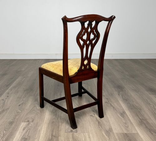 ANTIQUE 20TH CENTURY SET OF 10 CHIPPENDALE STYLE DINING CHAIRS IN MAHOGANY - ADDITIONAL PHOTO 7