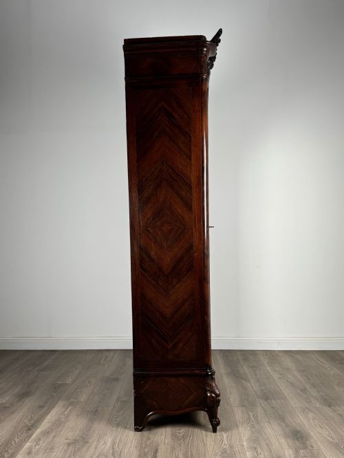 ANTIQUE 19TH CENTURY FRENCH ARMOIRE IN ROSEWOOD - ADDITIONAL PHOTO 4