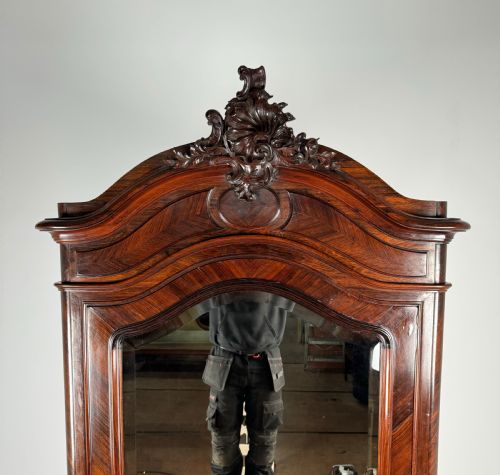 ANTIQUE 19TH CENTURY FRENCH ARMOIRE IN ROSEWOOD - ADDITIONAL PHOTO 8
