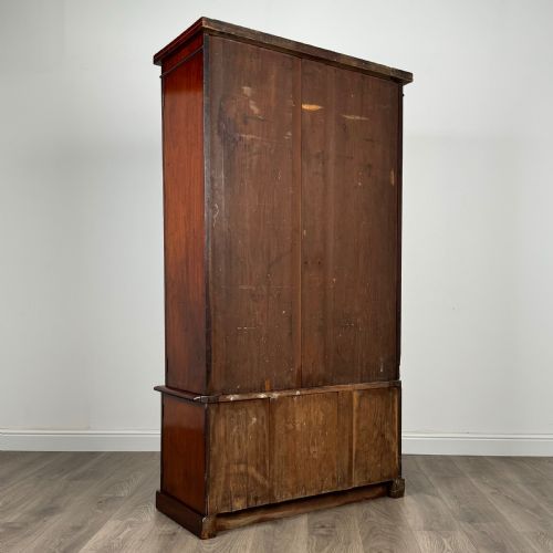 ANTIQUE 19TH CENTURY DISPLAY CABINET IN MAHOGANY - ADDITIONAL PHOTO 4