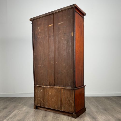 ANTIQUE 19TH CENTURY DISPLAY CABINET IN MAHOGANY - ADDITIONAL PHOTO 6