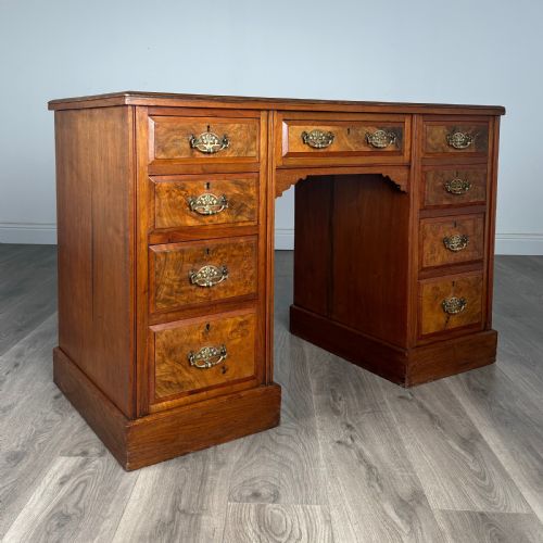 ANTIQUE 20TH CENTURY DESK IN WALNUT - ADDITIONAL PHOTO 7
