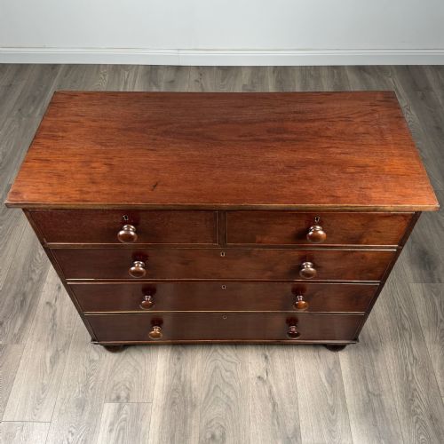 ANTIQUE 19TH CENTURY CHEST OF DRAWERS IN MAHOGANY - ADDITIONAL PHOTO 8