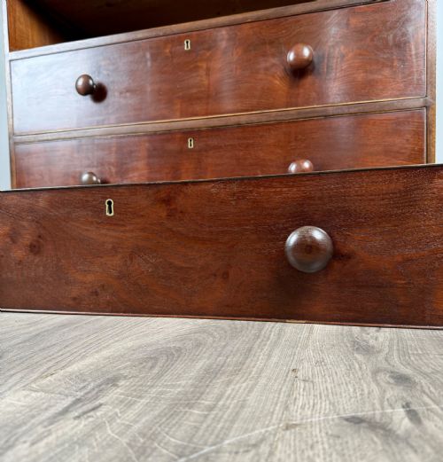 ANTIQUE 19TH CENTURY CHEST OF DRAWERS IN MAHOGANY - ADDITIONAL PHOTO 10