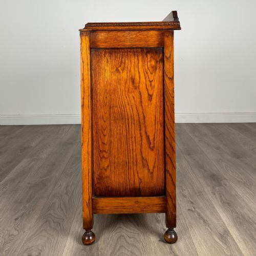ANTIQUE 20TH CENTURY CHEST OF DRAWERS IN GOLDEN OAK - ADDITIONAL PHOTO 2