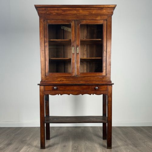 antique 19th century country house cabinet in oak - CATEGORY: ANTIQUE BOOKCASES - DATED VICTORIAN